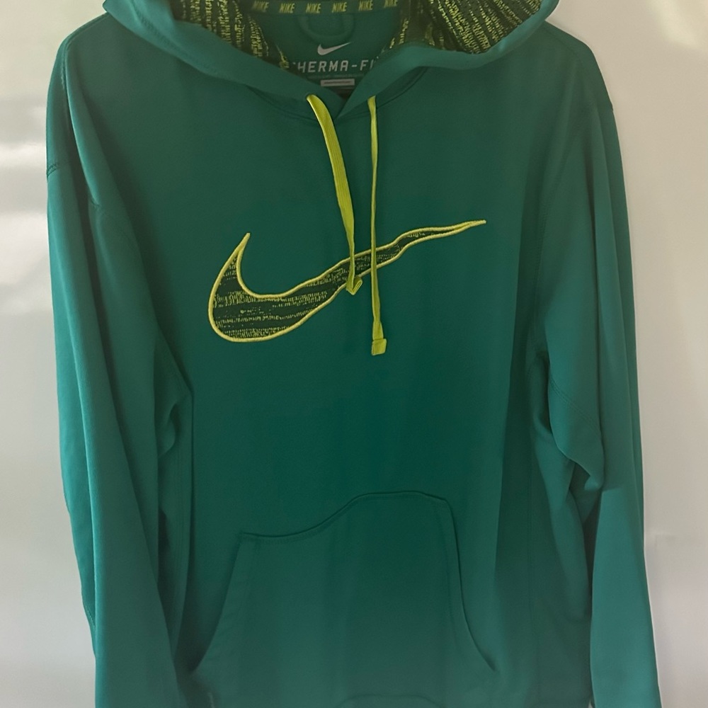 Nike Men's Teal Hoodie